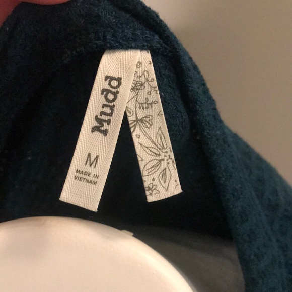 Mudd Dark Teal Long Sleeve Button Down Size M - Picture 4 of 5